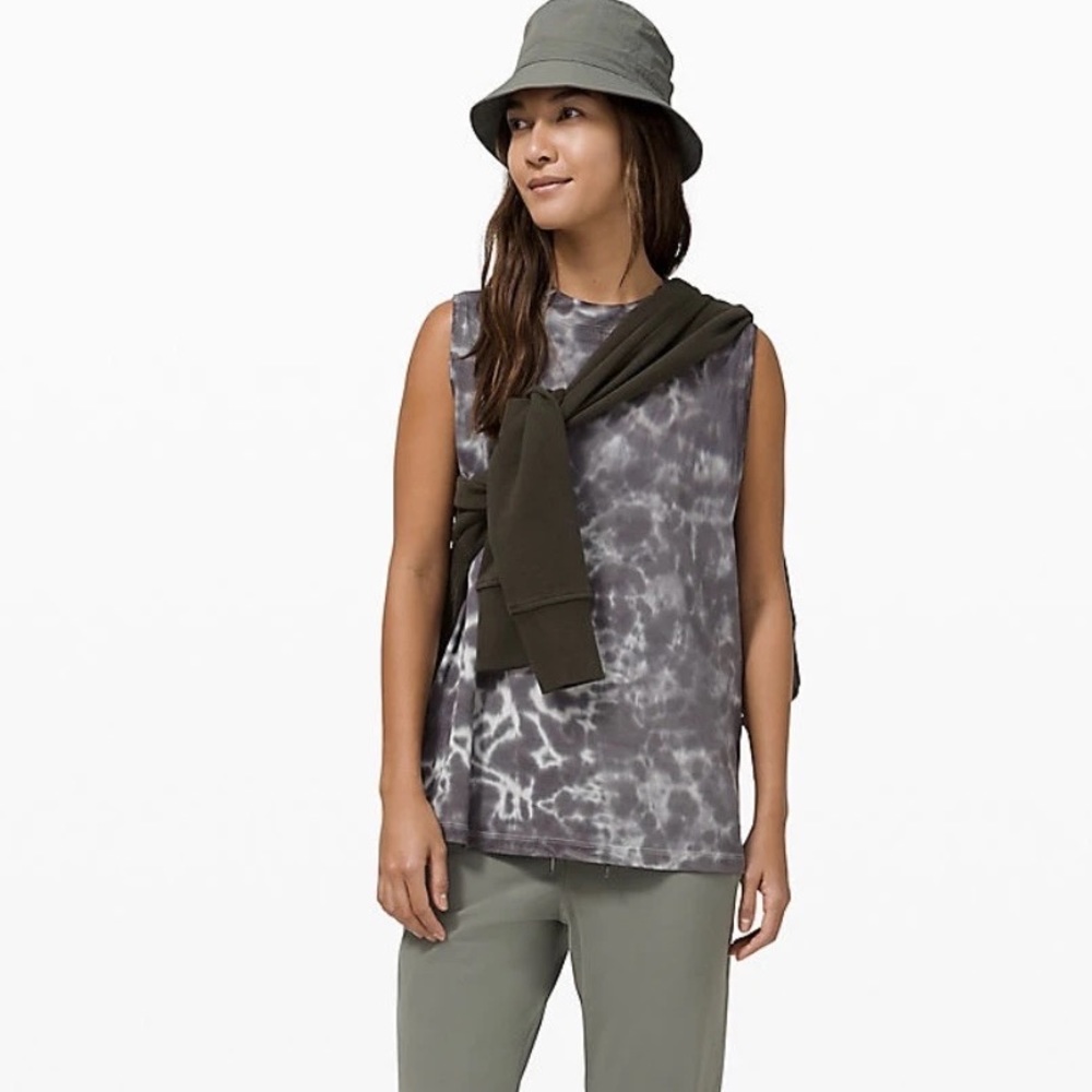 NWT LULULEMON ALL YOURS BOYFRIEND TANK tie dye 6